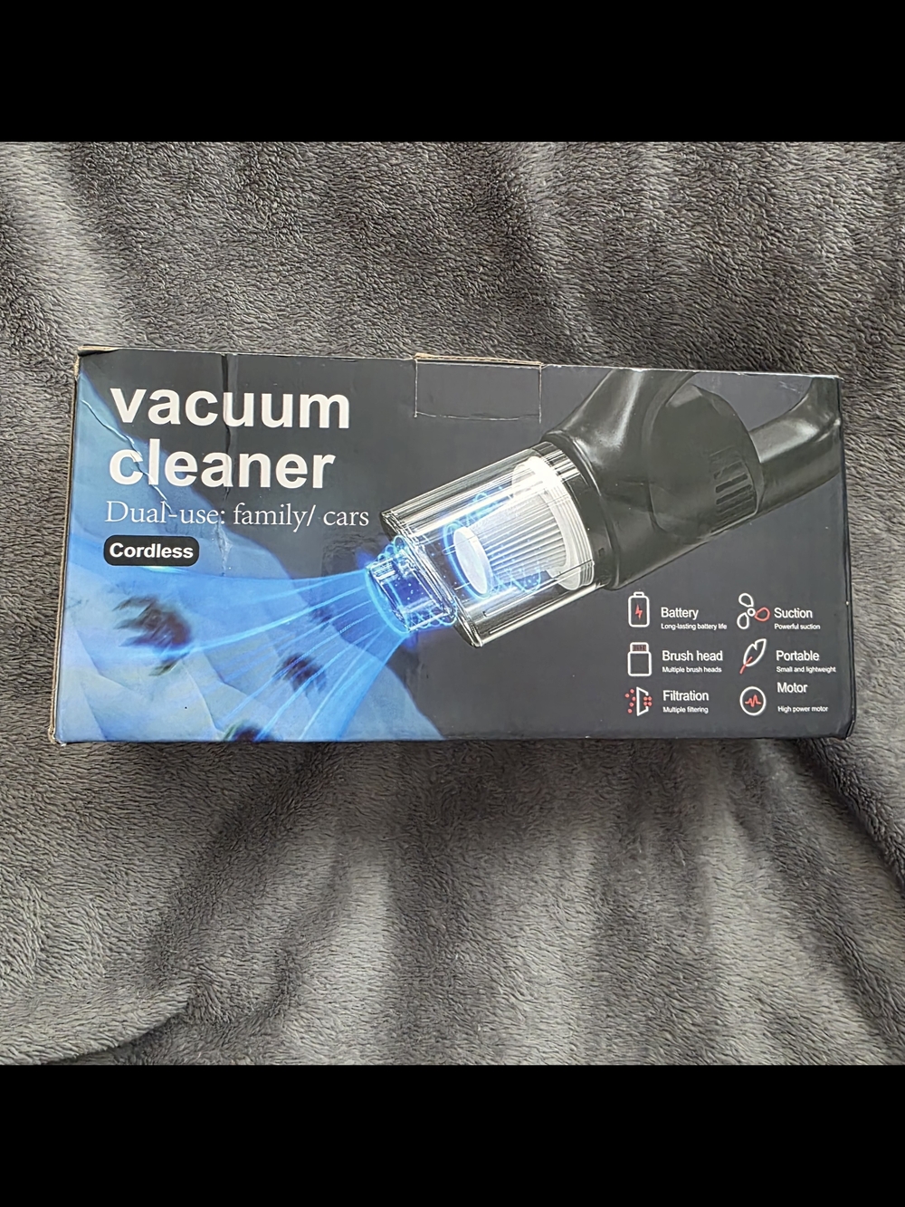 Cordless Vacuum Cleaner - Black/Blue
